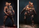 Bloaters - Bloaters is concept art for PlayStation 3 game The Last of Us. This game art print shows the final visual design of the Bloaters. In the game these are heavily mutated humans that have been infected by a deadly virus. The image and print have been made by artist Hyoung T. Nam for studio Naughty Dog and is part of the official Last of Us fine art print collection.