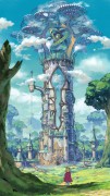 Broadleaf Factory - Ni no Kuni II - Bei Broadleaf Factory handelt es sich um eine offizielle Konzeptzeichnung für das japanische RPG Ni no Kuni II: Revenant Kingdom, das vom japanischen Studio Level-5 in enger Zusammenarbeit mit dem Zeichentrickstudio Ghibli entwickelt wurde.