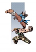 Guile & Chun-Li - Deze illustraties zijn gemaakt door de Japanse tekenaar Edayan die aan meerdere Street Fighter games heeft gewerkt. Dit zijn de laaste Street Fighter characters die hij heeft getekend voor Capcom.