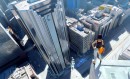 Above it All - Mirror\'s Edge - Het werk Above it All is digitaal gemaakte concept art voor de game Mirror’s Edge van studio DICE. Deze originele digitale fine art print is genummerd, en gesigneerd door Mirror’s Edge’s art director Johannes Söderqvist.