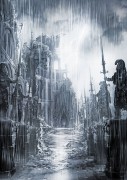 Drangleic Castle - Dark Souls II - Drangleic Castle is officiële concept art voor de video game Dark Souls II. Deze limited edition Certified Art Giclee print maakt deel uit van de officiële Dark Souls fine art collectie van Cook & Becker, FromSoftware en Bandai Namco. De print is met de hand genummerd; een Certificaat van Echtheid is bijgevoegd.