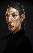 Female Thug Portrait 1 - Dishonored 2 - Female Thug Portrait 1 ist eine offizielle Konzeptzeichnung, die von Arkane Studios für Dishonored 2 verwendet wurde. Dieser limitierte und zertifizierte Giclée™-Kunstdruck ist Teil der offiziellen Dishonored 2-Sammlung von Cook & Becker und Bethesda Softworks. Der Druck mit Echtheitszertifikat ist handnummeriert.