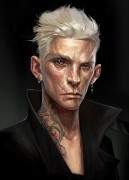 Female Thug Portrait 2 - Dishonored 2 - Female Thug Portrait 2 ist eine offizielle Konzeptzeichnung, die von Arkane Studios für Dishonored 2 verwendet wurde. Dieser limitierte und zertifizierte Giclée™-Kunstdruck ist Teil der offiziellen Dishonored 2-Sammlung von Cook & Becker und Bethesda Softworks. Der Druck mit Echtheitszertifikat ist handnummeriert.
