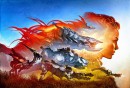HZD Game Informer Cover - Horizon Zero Dawn - The art print HZD Game Informer Cover is official concept art of Horizon Zero Dawn made especially for the cover of Game Informer Magazine. It is now exclusively available as this limited edition high-quality giclee by Cook & Becker.