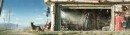 Garage Exterior - Fallout 4 - Garage Exterior ist offizielle Konzeptkunst aus Fallout 4 von Bethesda Game Studios. Die Illustration stammt von Chefkünstler Ilya Nazarov. Dieser Certified Art Giclee-Kunstdruck in limitierter Auflage ist Teil der offiziellen Fallout 4-Kunstsammlung von Cook & Becker und Bethesda Softworks. Der Kunstdruck ist von Hand nummeriert und wird mit einem vom Künstler selbst signierten Echtheitszertifikat geliefert.