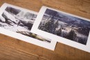 Hunting & Lakeside Vista (Set) - The two game art prints Hunting and Lakeside Vista are concept art for PlayStation 3 game The Last of Us. The images depict the \'Winter\' act in the game. Both prints have been made by concept artist Aaron Limonick for studio Naughty Dog. These game art prints are sold exclusively as a set and are part of the official The Last of Us fine art print collection.