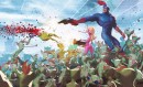 Ultra Mega Man - Ultramegaman is an original digital art print by French artist Julien Renoult.\n\nThis Certified Art Giclee™ is a signed and numbered limited-edition of 25 and can be ordered unframed or mounted on Dibond with a Liquid Gloss finish.