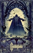 Castlevania Variant - This Castlevania print is drawn by artist Kilian Eng under official license from Konami, and is inspired by the classic video game series Castlevania from Konami Digital Entertainment. This limited edition Certified Art Giclee print is also available as an alternative color variant. The print is hand-numbered and comes with a Certificate of Authenticity. It has a paper size of 24 x 36\