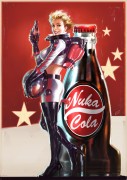 Nuka Cola 2 - Fallout 4 - Nuka Cola 2 is officiële concept art voor de videogame Fallout 4 van Bethesda Game Studios. Het werk is gemaakt door Senior Concept Artist John Gravato. Deze limited edition Certified Art Giclee print maakt deel uit van de officiële Fallout 4 fine art collection van Cook & Becker en Bethesda Softworks. De print is handgenummerd en wordt geleverd met een Certificaat van Echtheid, gesigneerd door de kunstenaar.