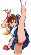 Sakura - Street Fighter - This illustration of Street Fighter character Sakura has been made by Japanese artist CRMK. He has been one of the most important artists for the Street Fighter series.