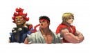Akuma Ryu Ken - These illustrations were made by Japanese artist Ikeno who has worked on multiple Street Fighter games. The print shows concept art for the three Shoto-style players from the game, Akuma, Ryu and Ken. The Certificate of Authenticity for this print is signed by Street Fighter\'s Excecutive Producer Yoshinori Ono.