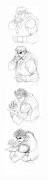 Hadouken - This sequential piece of art of Ryu performing a Hadouken was the basis for the opening animation of Super Street Fighter II™. It was the first game since the original Street Fighter II™ that utilized completely new and more powerful hardware. This allowed for new graphics and more complex animations and the old Street Fighter II opening screen got replaced therefore with this new, more characteristic one of Ryu performing his trademark move. The illustration has been made by Akiman,
