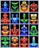 MSX Robots - The Faces series is typical of the work of German artist Sven Ruthner (1980), who has received international appreciation for his pixel art. Ruthner frequently limits himself to the very limited color palettes from the early days of the personal computer, such as CGA, EGA and ZX Spectrum color palettes.