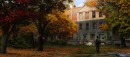 University Building - University Building is concept art for PlayStation 3 game The Last of Us. The image and print have been made by concept artist Maciej Kuciara for studio Naughty Dog and is part of the official The Last of Us fine art print collection.