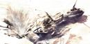 Ravimaris Wreck R75A - Ravimaris Wreck R75 is a concept artwork belonging to the Ravimaris Plains, a barren desert wasteland in the fictitious world of Mistbound.
