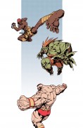 Dhalsim, Blanka, Zangief - Deze illustraties zijn gemaakt door de Japanse tekenaar Edayan die aan meerdere Street Fighter games heeft gewerkt. Dit zijn de laaste Street Fighter characters die hij heeft getekend voor Capcom.