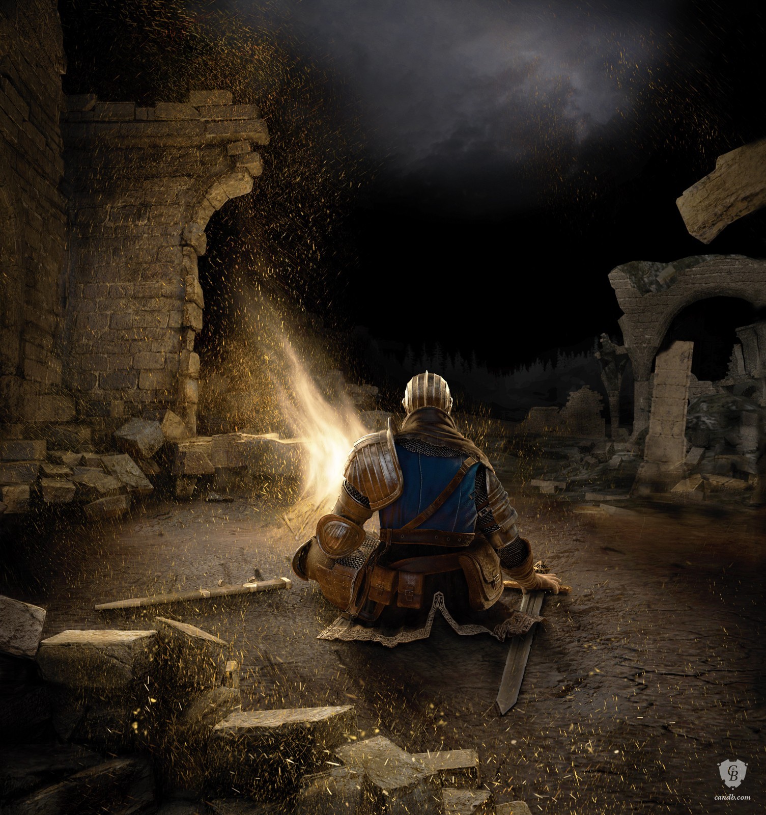 dark souls bonfire gecco