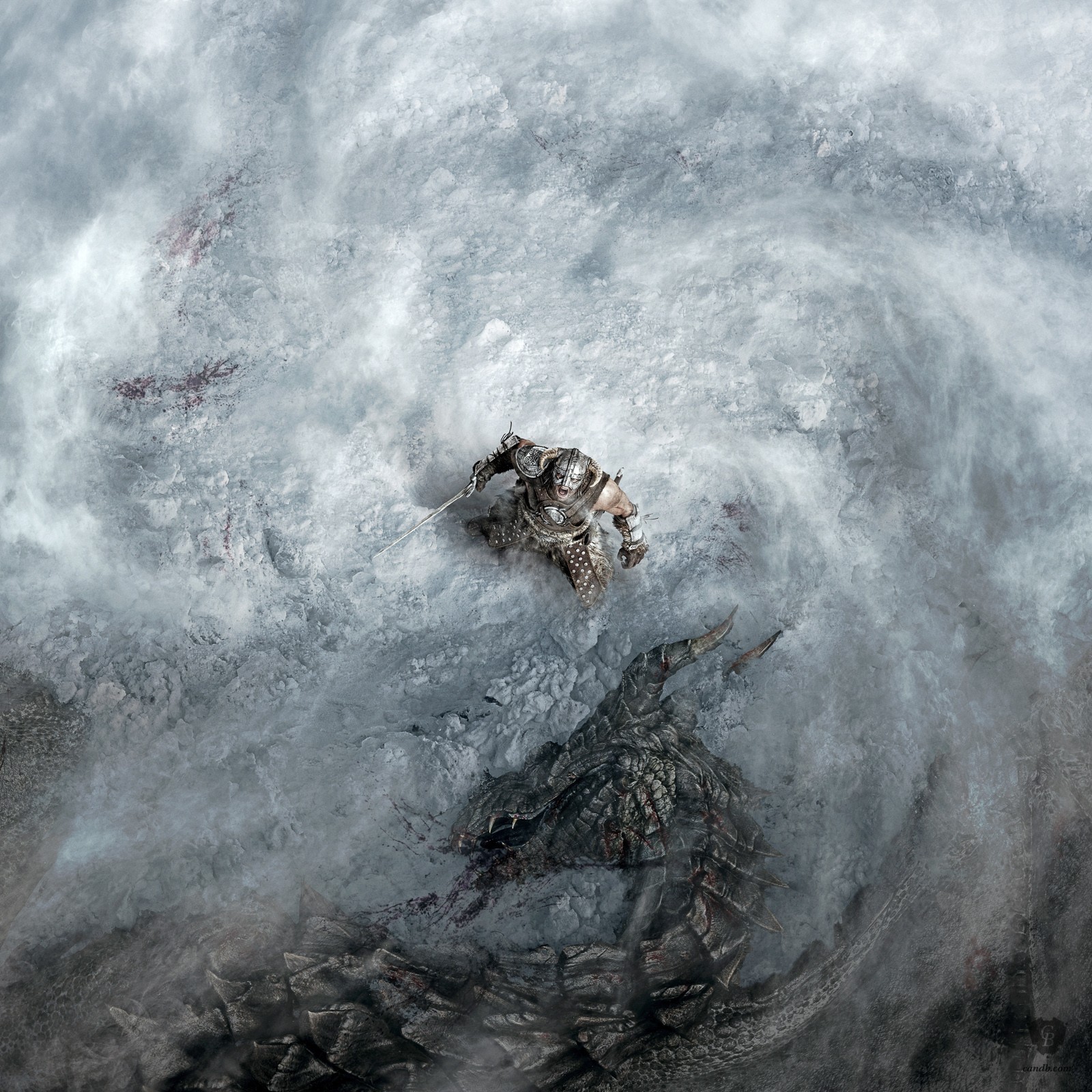 artwork dragon shout skyrim bethesda softworks