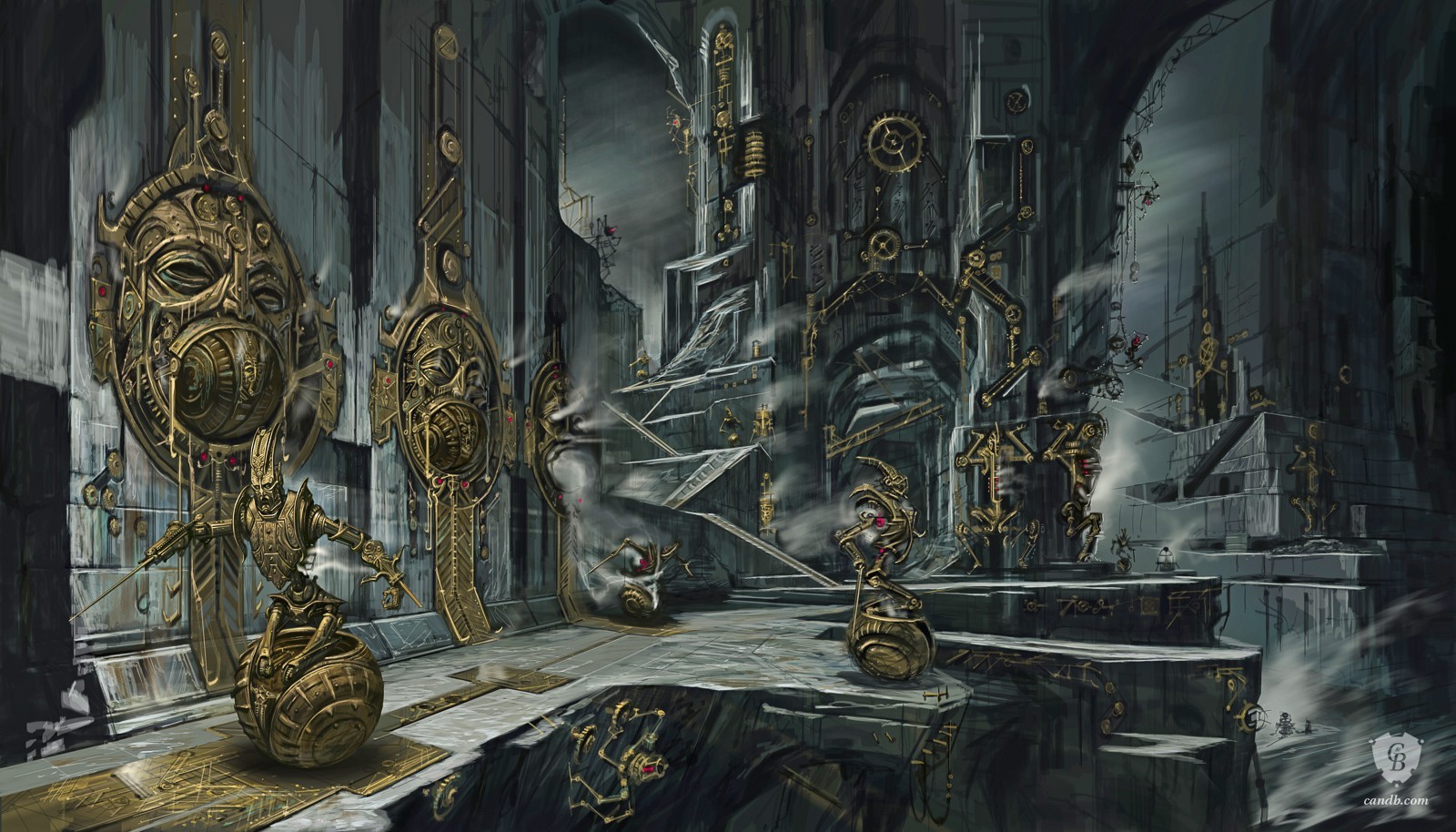 artwork dwemer ruins skyrim
