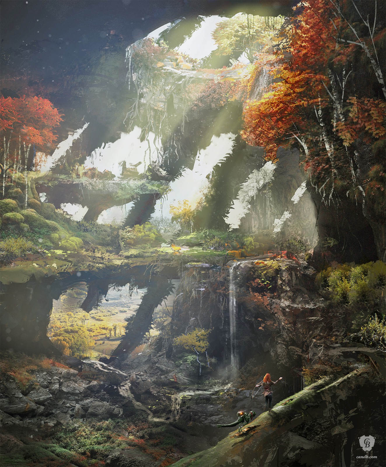 artwork ruins of the old ones horizon zero dawn guerrilla