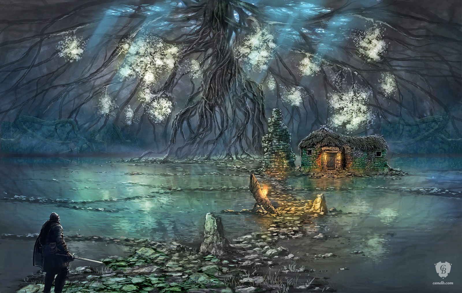 Artwork Shrine of Amana Dark Souls II FromSoftware