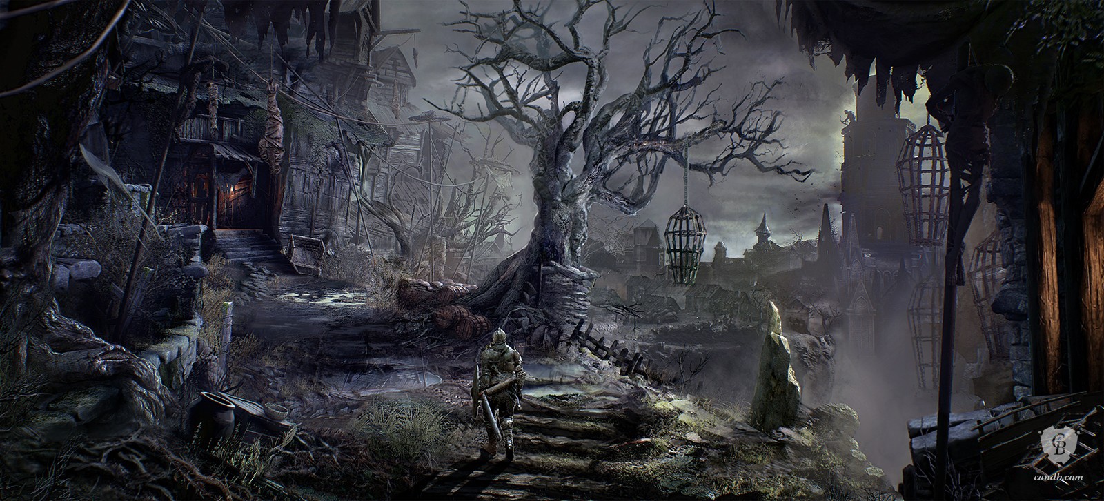 Artwork Undead Settlement Dark Souls III FromSoftware