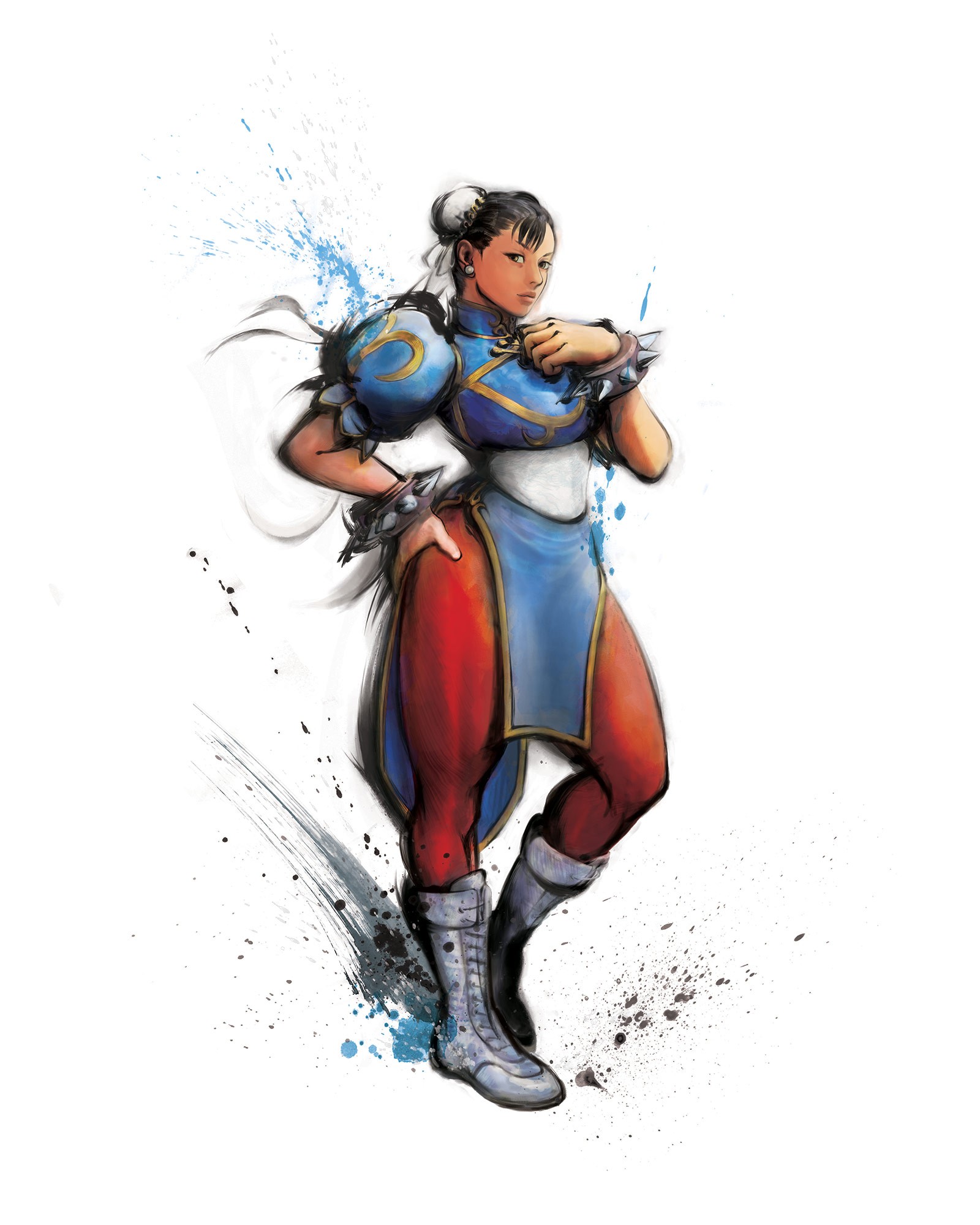 Illustration Digital Enhancement Chun Li Street Fighter Iv Capcom 