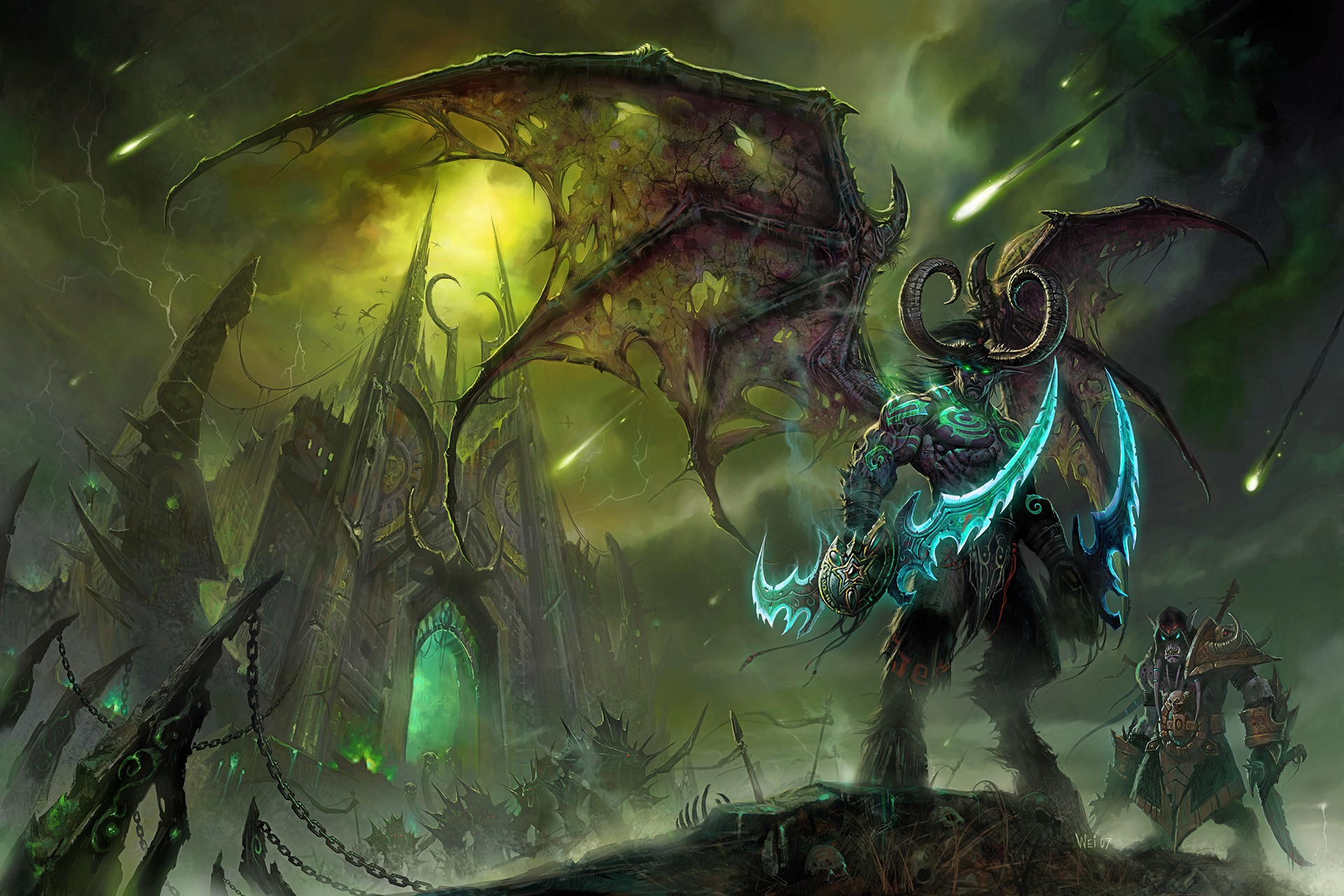 F.Kr. Smøre tjener Artwork Black Temple | World of Warcraft | Blizzard Entertainment | Cook  and Becker