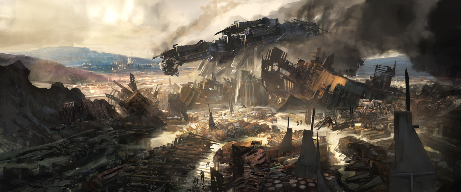 Artwork Scrapyard Wasteland | Killzone | Guerrilla | Cook and Becker