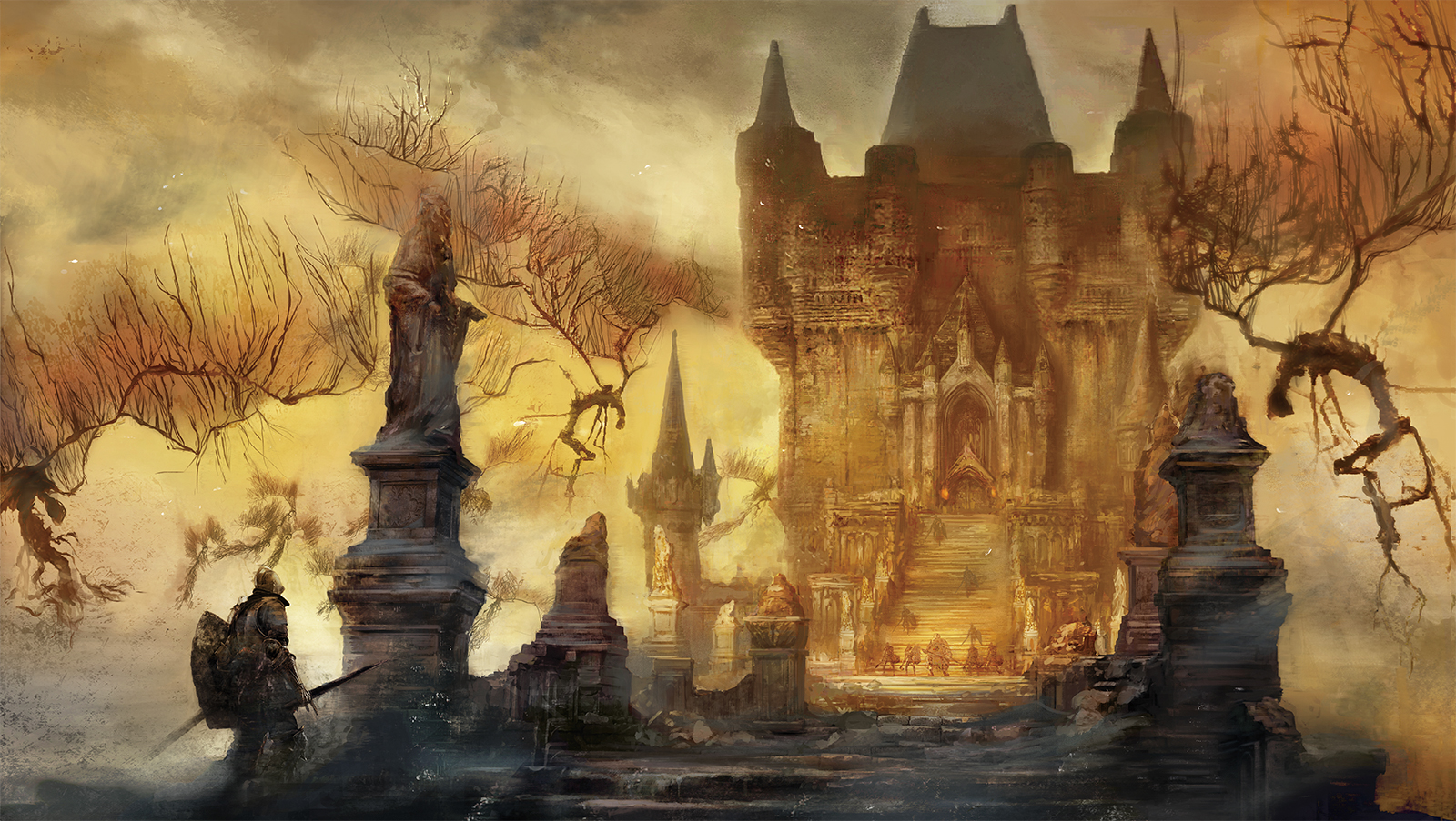 Artwork Lothric Castle, Dark Souls III, FromSoftware